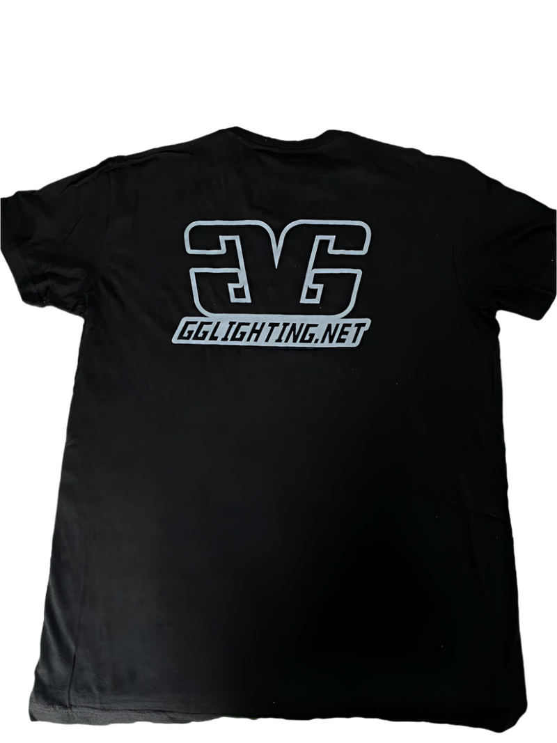 Load image into Gallery viewer, GGlighting Black 100% Cotton T-Shirt