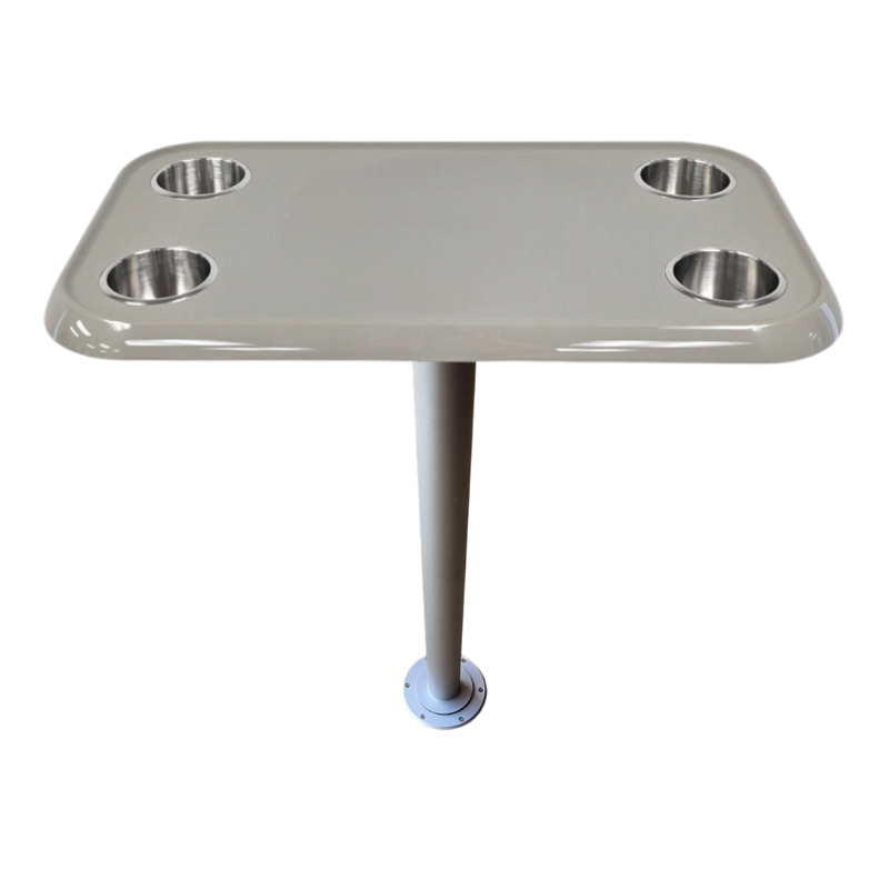 Load image into Gallery viewer, RV Side Tables | RV End Tables - Table Set - 6" Flush Mount Floor Plate / Anti Wobble, Cocktail Design (6 colors)