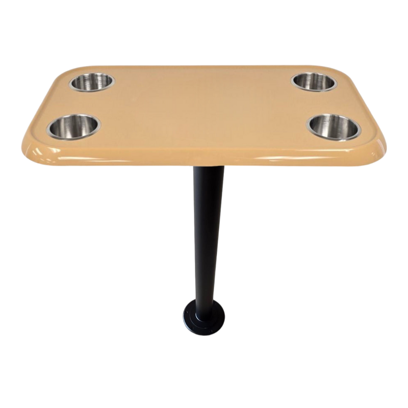 Load image into Gallery viewer, RV Side Tables | RV End Tables - Table Set - 6" Flush Mount Floor Plate / Anti Wobble, Cocktail Design (6 colors)