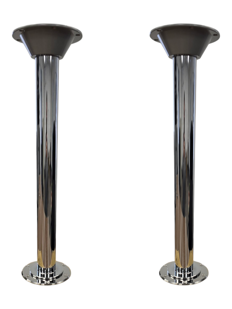 Load image into Gallery viewer, Boat Table Bracket, Table Post & Flush Mount Floor Plate - Stainless Steel