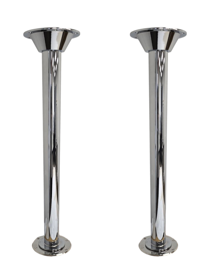 Load image into Gallery viewer, RV Table Bracket, Table Post & Flush Mount Floor Plate - Stainless Steel