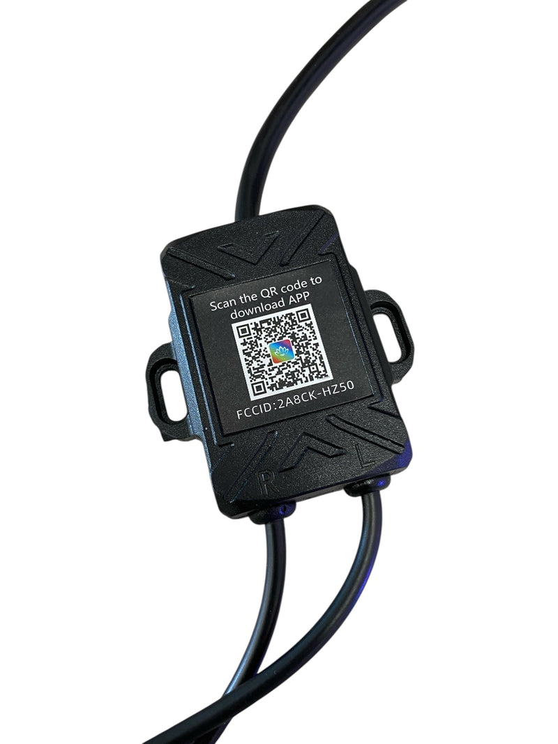 Load image into Gallery viewer, 2' Full Color RGB Fat Whip Pair With Bluetooth/Remote