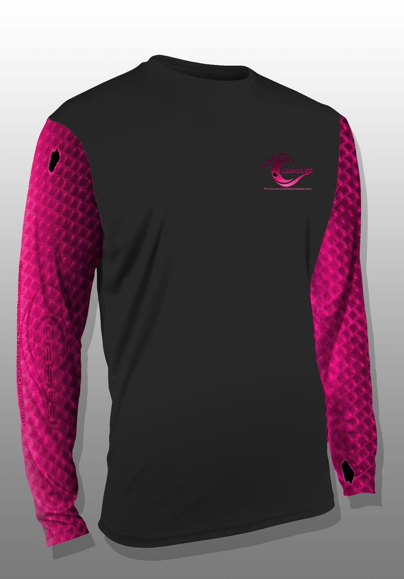 Load image into Gallery viewer, Coastal Pink Redfish Performance Long Sleeve T-shirt