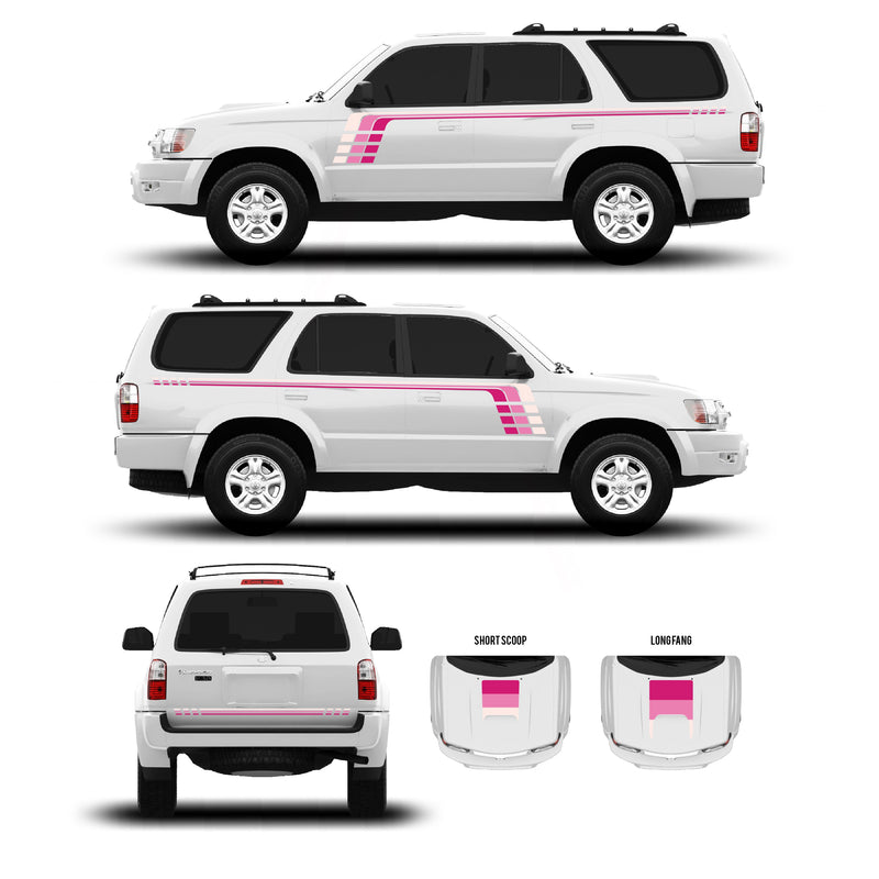 Load image into Gallery viewer, 1996-2002 & 2003-2009 4Runner Checkered Stripe Kit