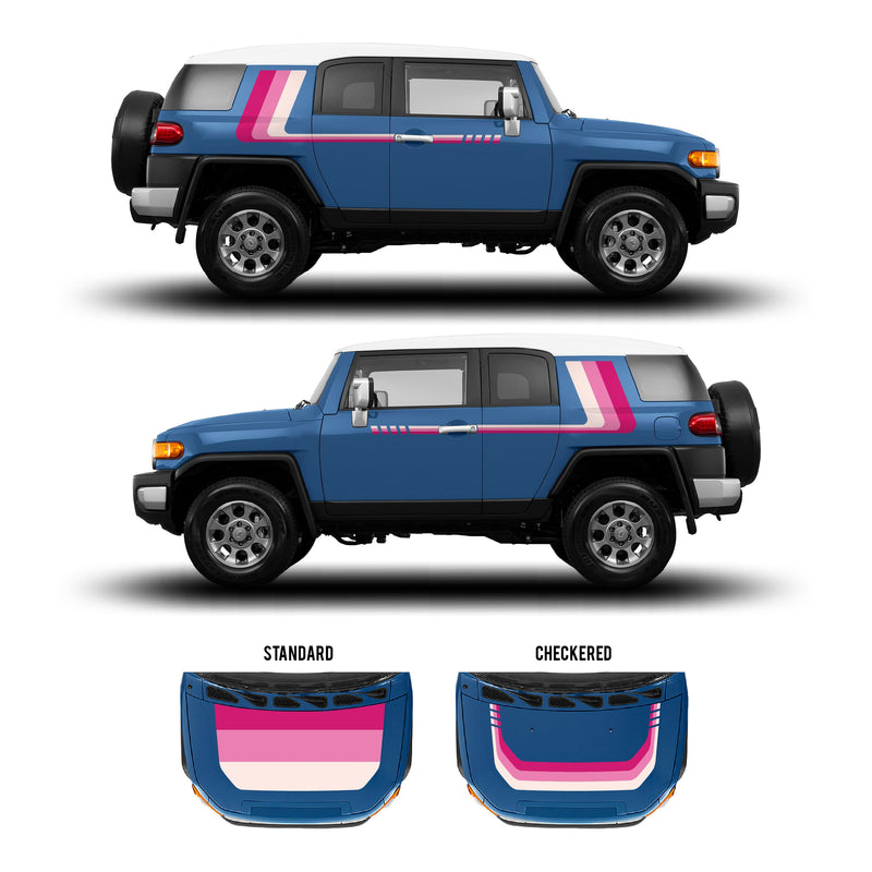 Load image into Gallery viewer, 2007-14 FJ Cruiser Checkered Stripe Kit