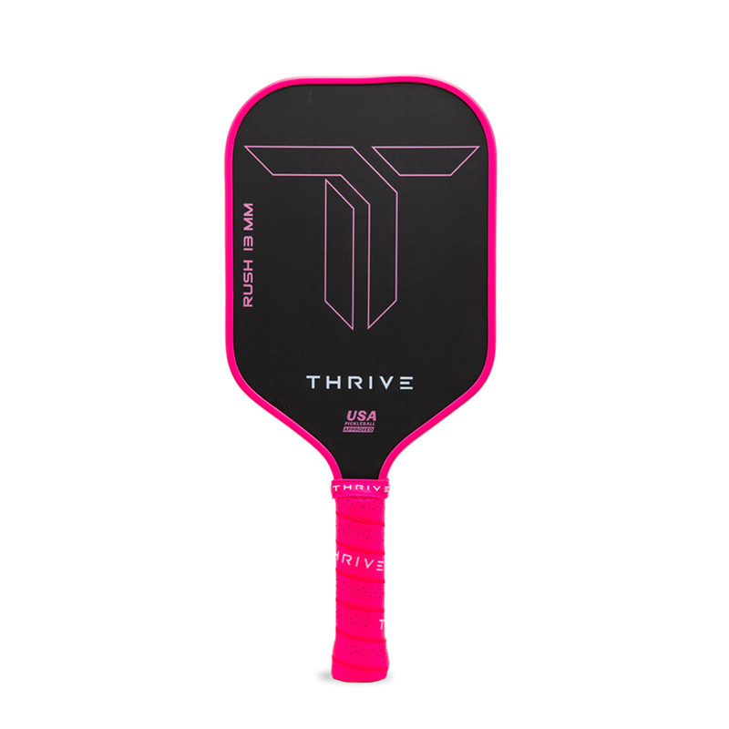 Load image into Gallery viewer, RUSH 13 SINGLES (PINK) Includes custom weight card, paddle cover, paddle eraser, and lead weights.