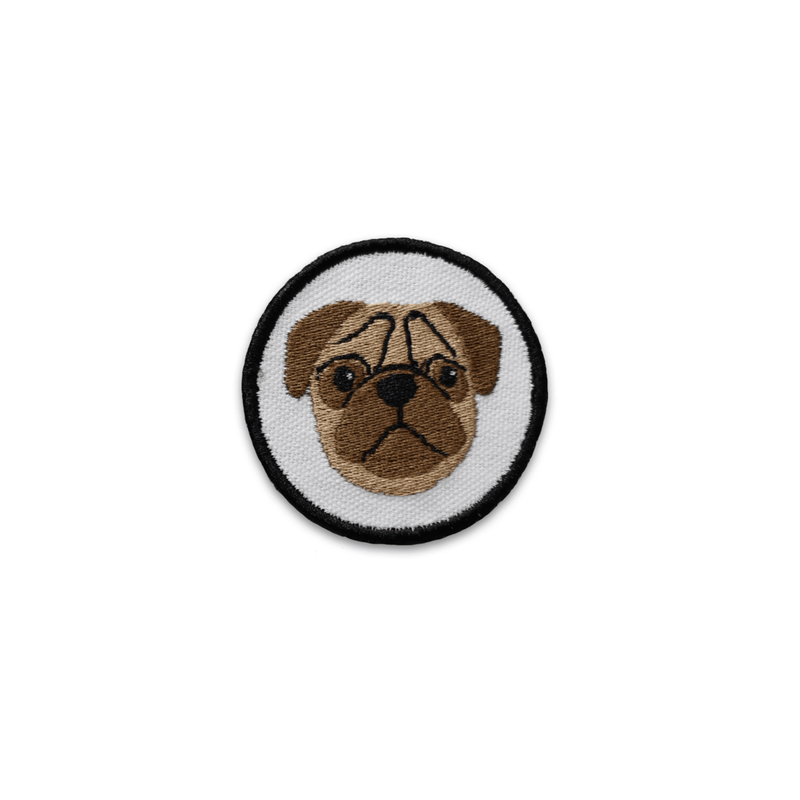 Load image into Gallery viewer, Pug Face Circle Patch