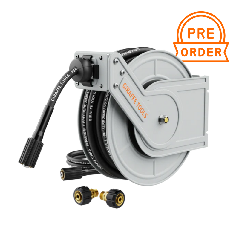 Load image into Gallery viewer, Retractable Pressure Hose Reel-1/4in