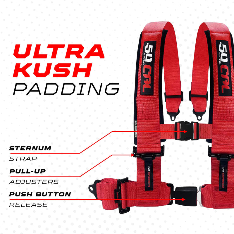 Load image into Gallery viewer, Pro Series 2" & 3" 4 point Harness with push button release
