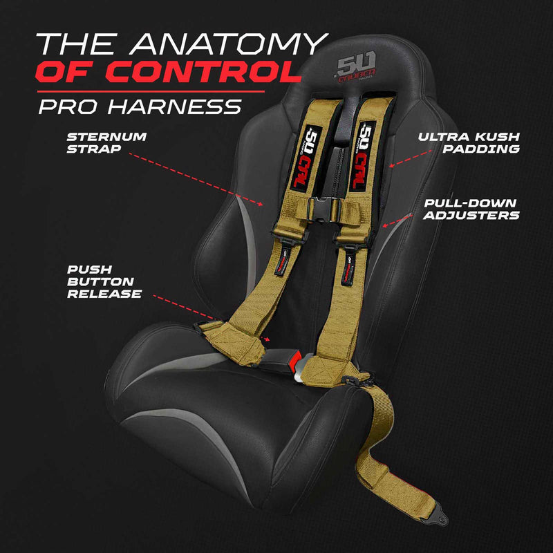 Load image into Gallery viewer, Pro Series 4 point Harness with push button release 2" & 3" available