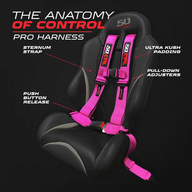 Load image into Gallery viewer, Pro Series 4 point Harness with push button release 2" & 3" available