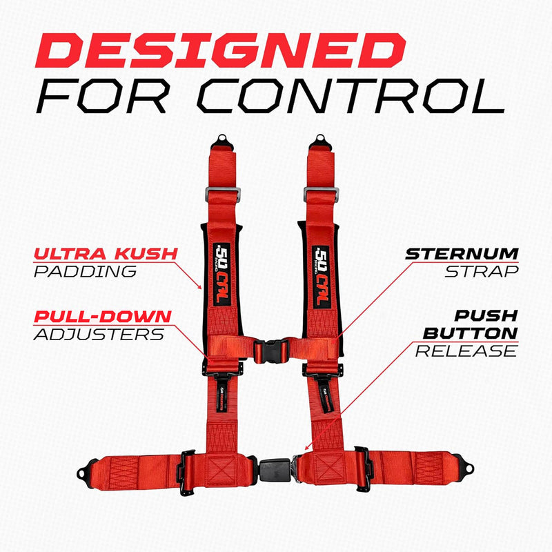 Load image into Gallery viewer, Pro Series 4 point Harness with push button release 2" & 3" available