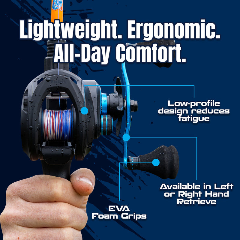 Load image into Gallery viewer, Reaction Tackle Baitcasting Fishing Reel – ProSpin Edition - 6.8:1 Gear Ratio