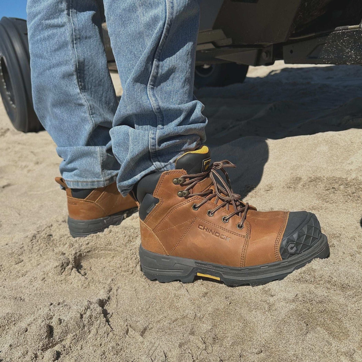 Maverick 6” Comp Toe Men’s Waterproof Work Boot - Wheat - Skoutley Outdoors LLC
