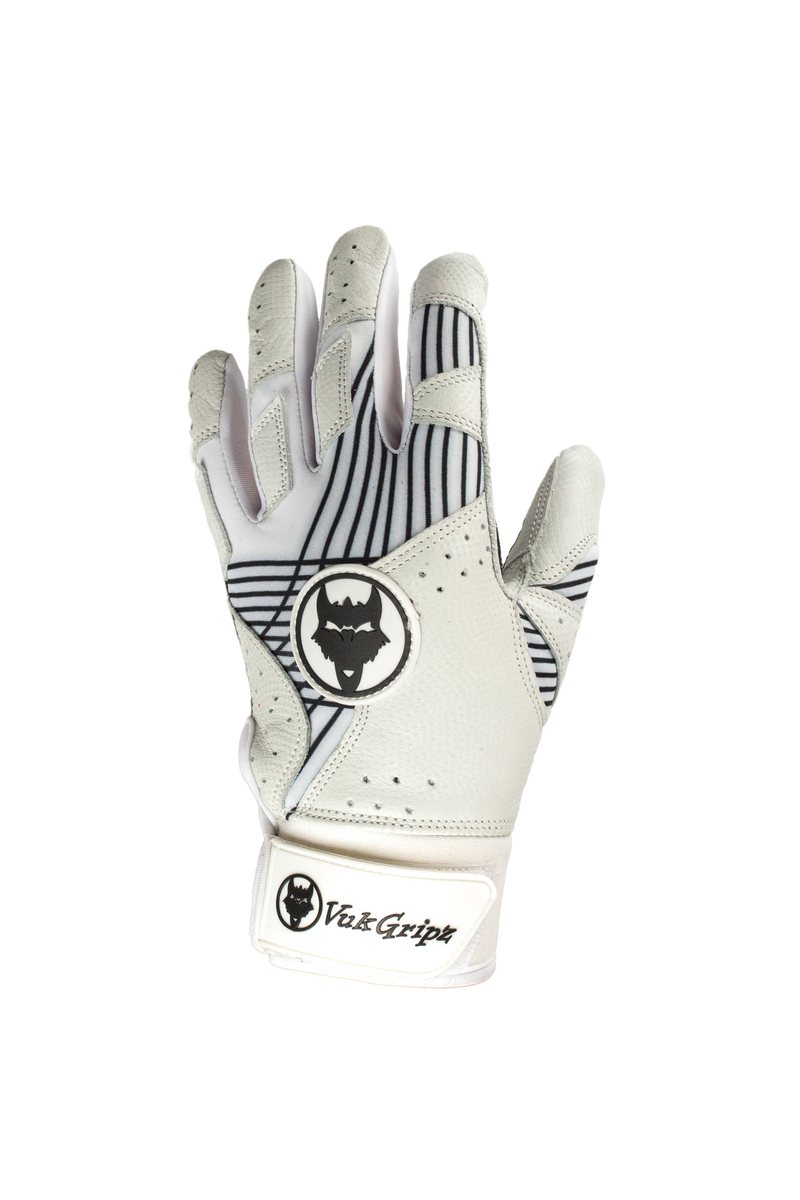Load image into Gallery viewer, Prowler White Batting Gloves