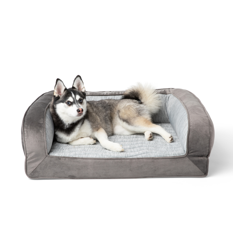 Load image into Gallery viewer, PupChill™ Cooling Bolster Dog Bed