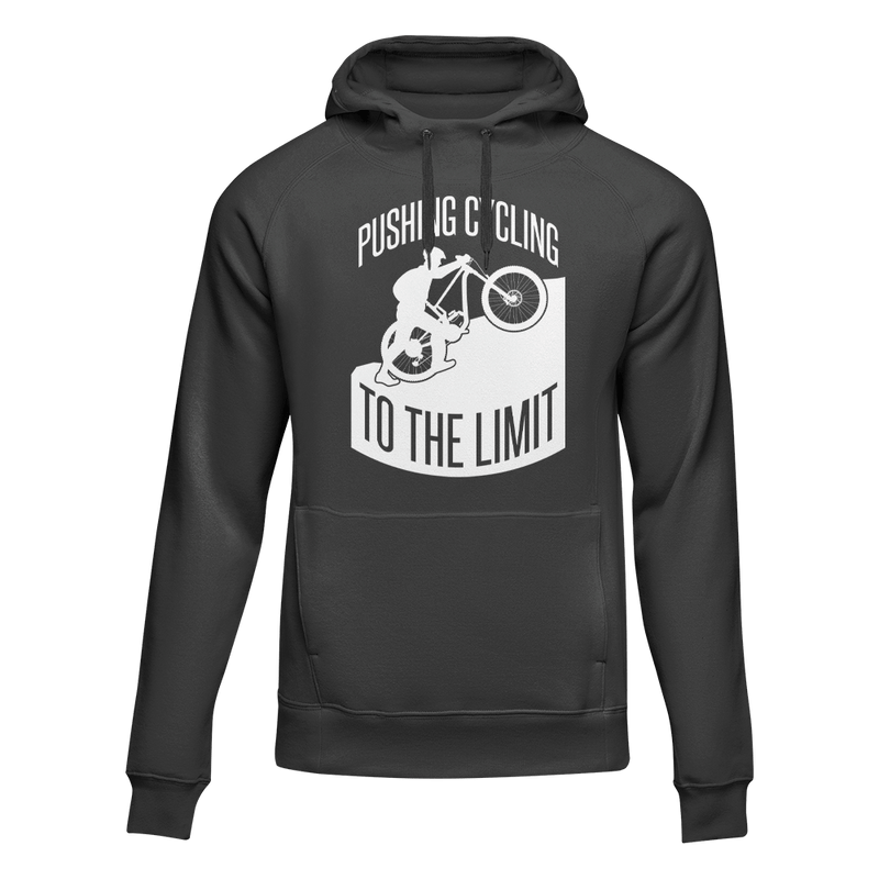 Load image into Gallery viewer, Pushing Cycling To The Limit Adult Fleece Hoodie