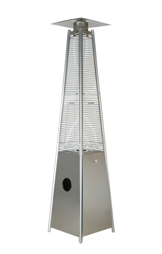 Pyramid Style Gas Patio Heater - Stainless Steel