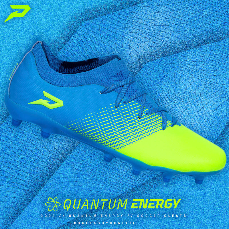 Load image into Gallery viewer, Quantum Energy Flag Football Cleats - Columbia Blue & Slime