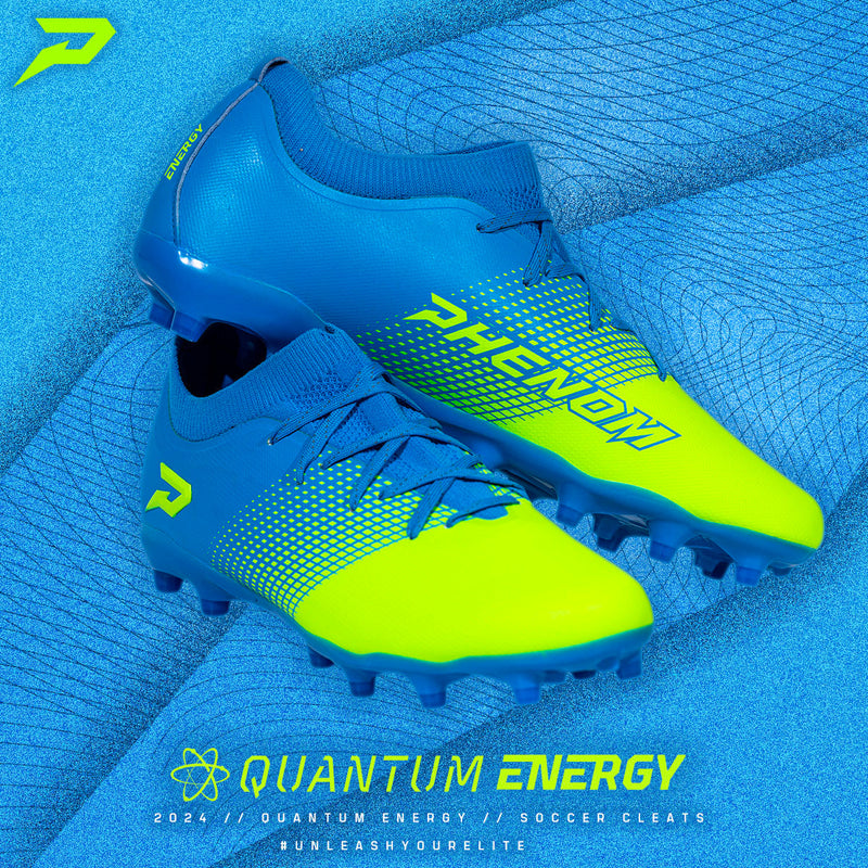 Load image into Gallery viewer, Quantum Energy Flag Football Cleats - Columbia Blue & Slime