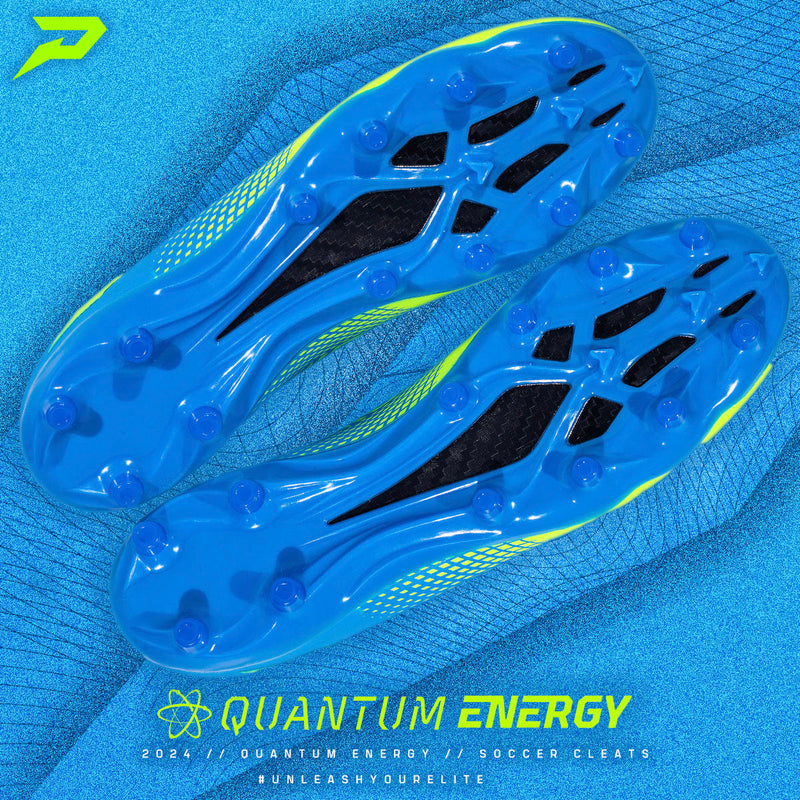 Load image into Gallery viewer, Quantum Energy Flag Football Cleats - Columbia Blue & Slime