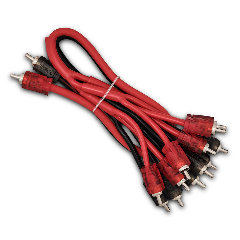 Load image into Gallery viewer, Level 2 RCA 100% Copper OFC Y Connector 2 MALE to 12 MALE 1.5 Feet - RED