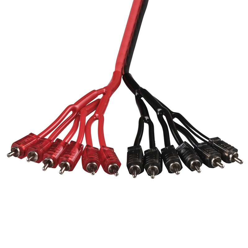 Load image into Gallery viewer, Level 2 RCA 100% Copper OFC Y Connector 2 MALE to 12 MALE 1.5 Feet - RED