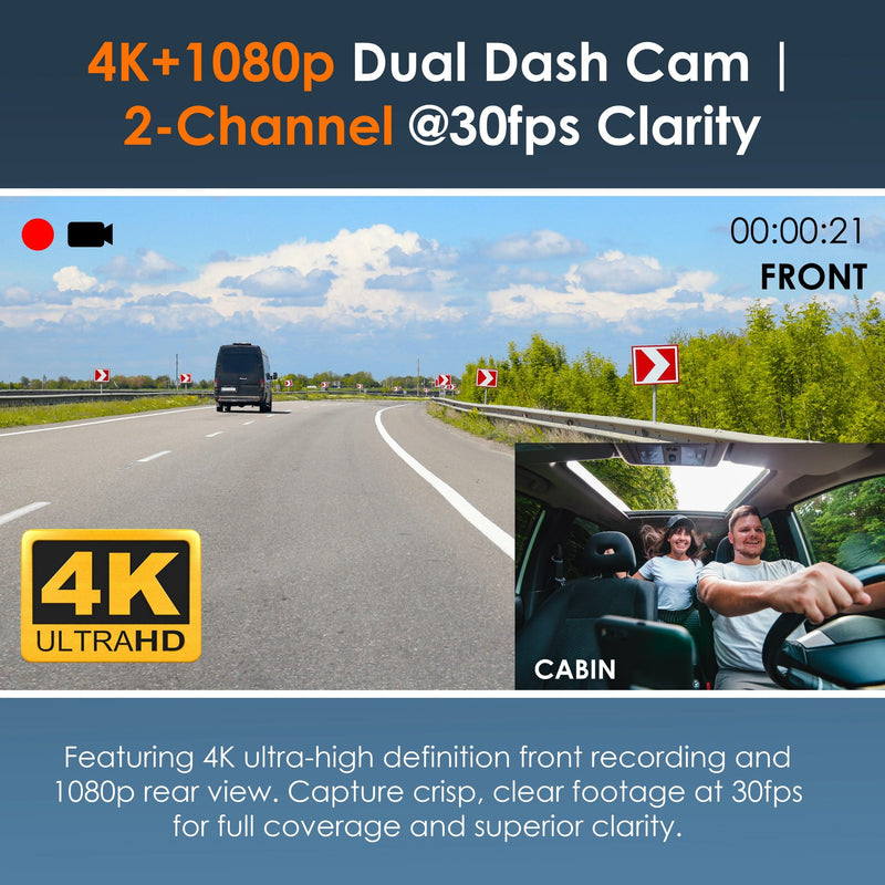 Load image into Gallery viewer, Rexing R316 4K Dash Cam with Wi-Fi & GPS