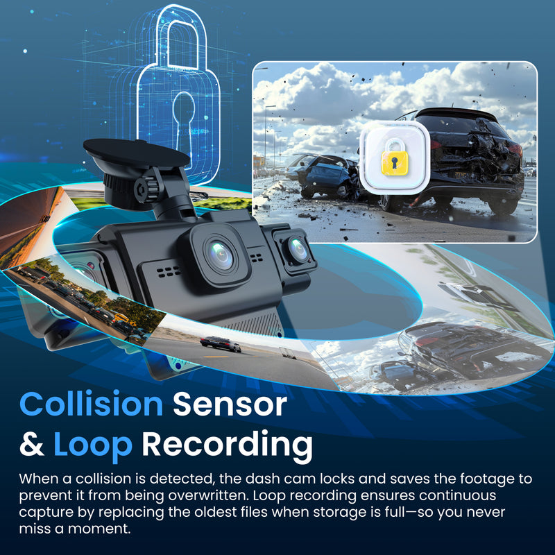 Load image into Gallery viewer, Rexing R4-RD 4-Channel Dash Cam with All-Around 1080p, Built-in 360° Parking Monitor, Wi-Fi, GPS, IR Night Vision