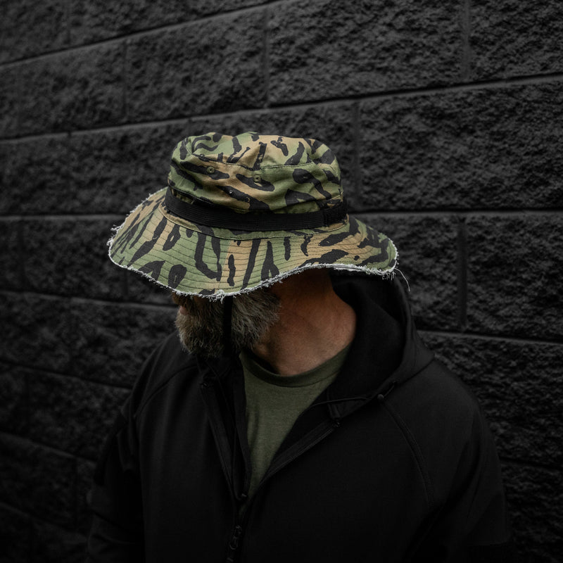 Load image into Gallery viewer, Distressed Ripstop Mid-Profile Tactical Boonie Hat