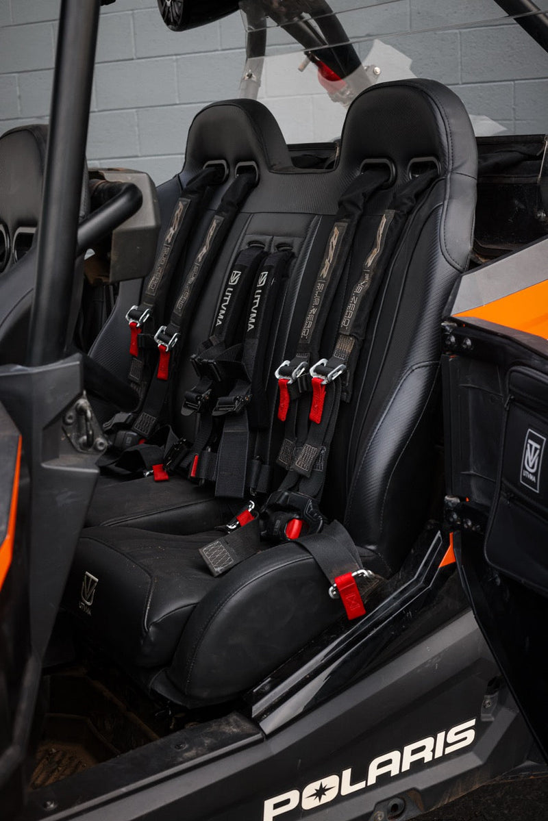 Load image into Gallery viewer, RZR 1000 Elite Series Bench Seat Front or Rear Bench Seat W Harnesses (over the console) (2014-2023)