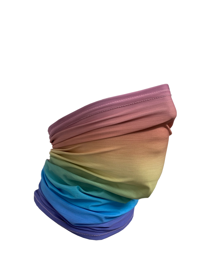 Load image into Gallery viewer, Rainbow Ombre Neck Gaiter