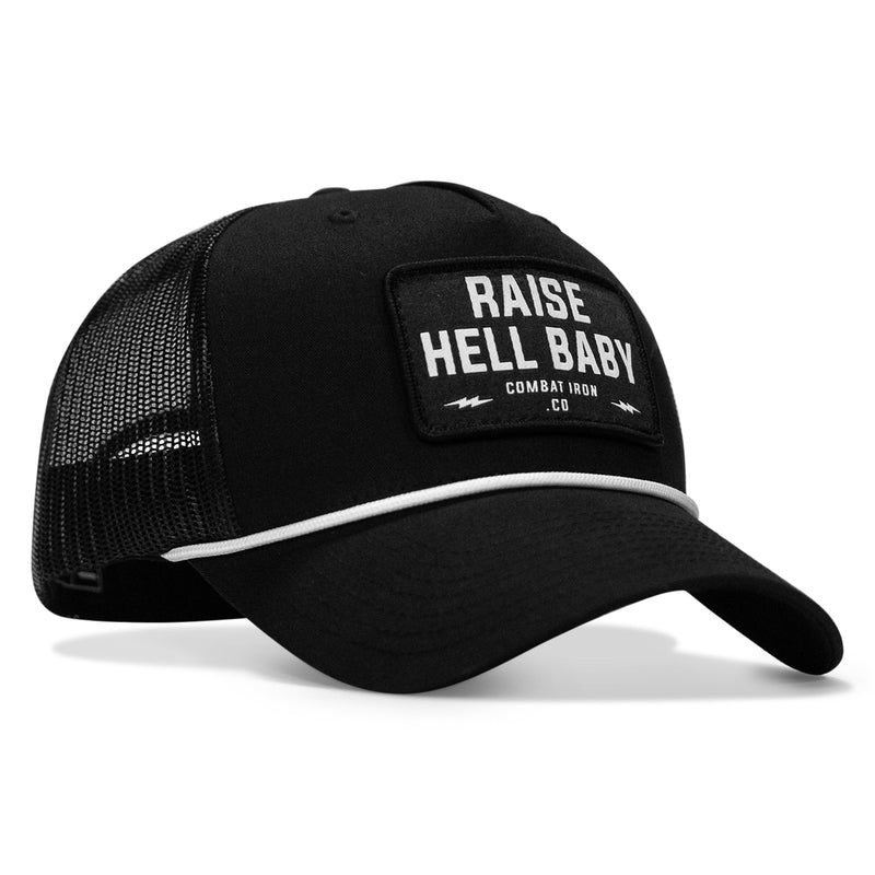 Load image into Gallery viewer, Raise Hell Baby Patch Rope Snapback