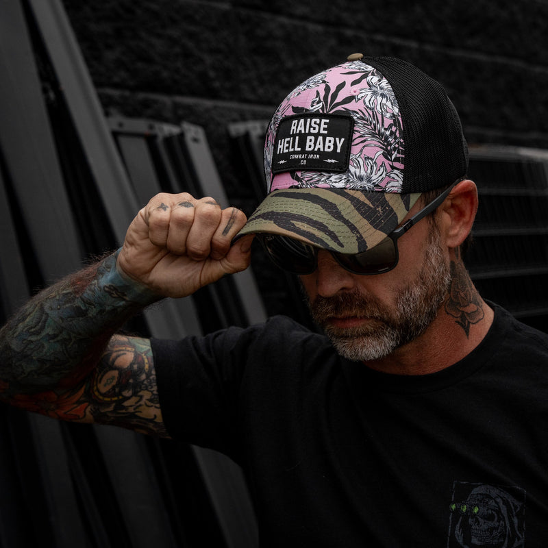 Load image into Gallery viewer, Raise Hell Baby Patch Original Ripstop Snapback Hat