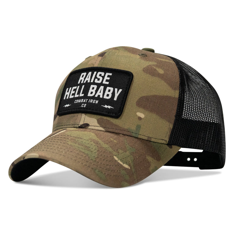 Load image into Gallery viewer, Raise Hell Baby Patch Snapback Hat