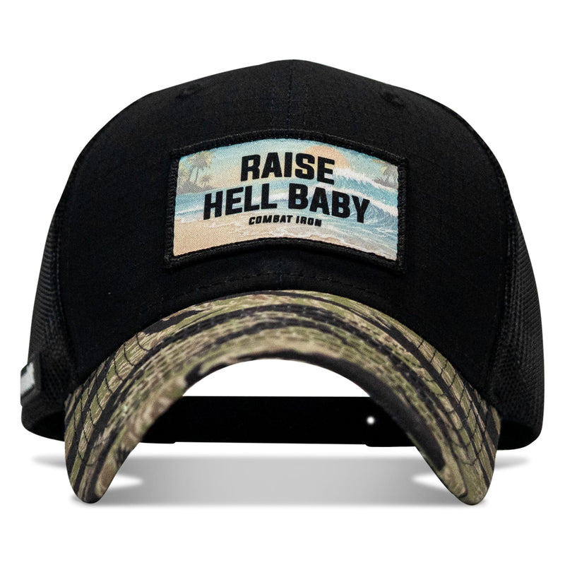 Load image into Gallery viewer, Raise Hell Baby Sunset Patch Original Ripstop Snapback Hat