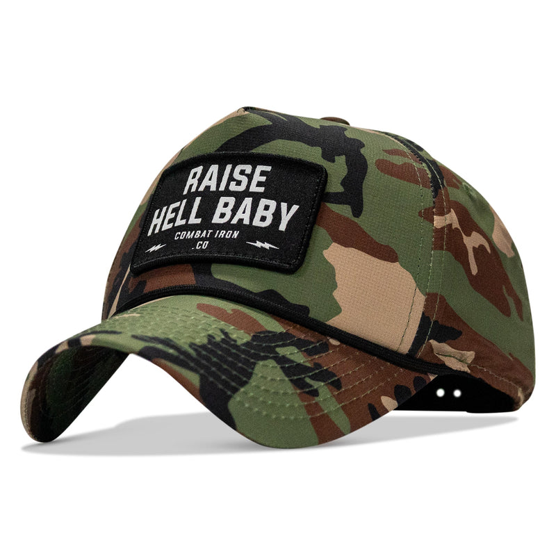 Load image into Gallery viewer, Raise Hell Baby Patch Weekender Snapback