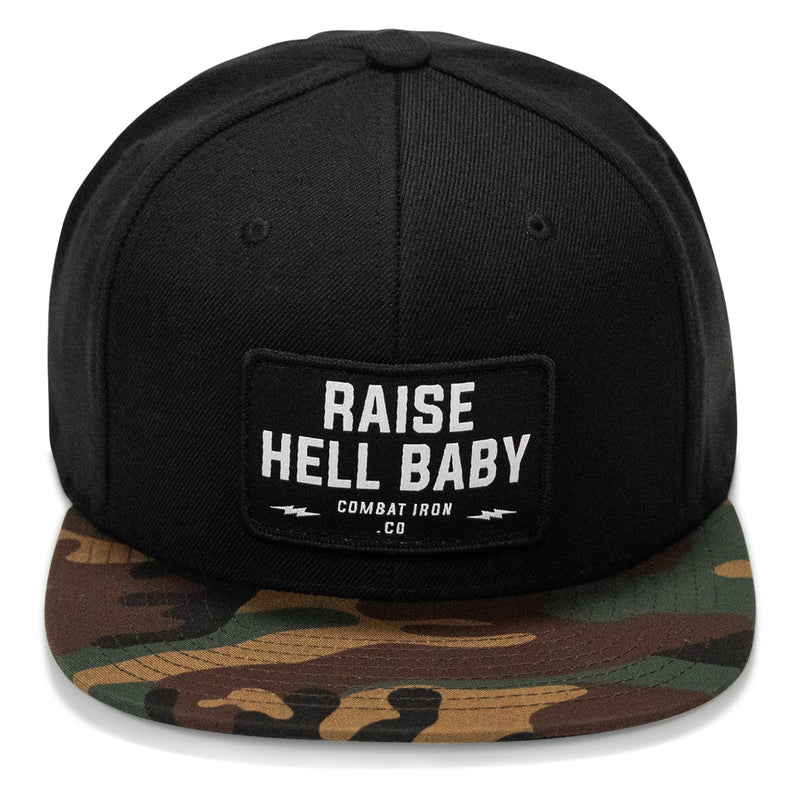 Load image into Gallery viewer, Raise Hell Baby Patch. Flatbill Hat