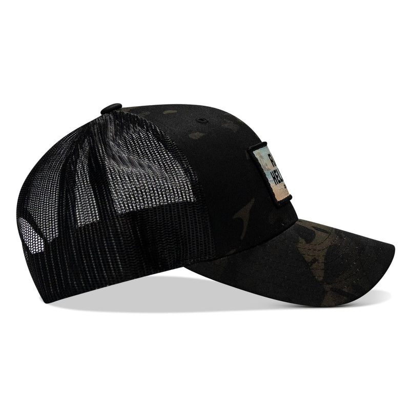 Load image into Gallery viewer, Raise Hell Baby Sunset Patch Snapback Hat