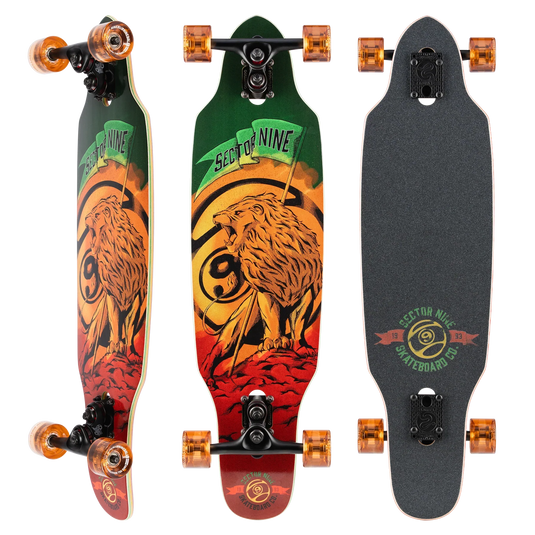 Sector 9 Rasta Mini Striker Longboard Complete - 8.75