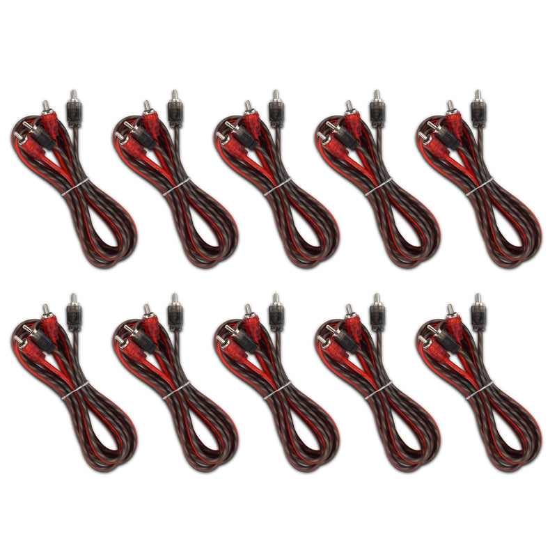Load image into Gallery viewer, 6 ft Ultra Flex 100% OFC RCA Cable Wire – 10-Pack