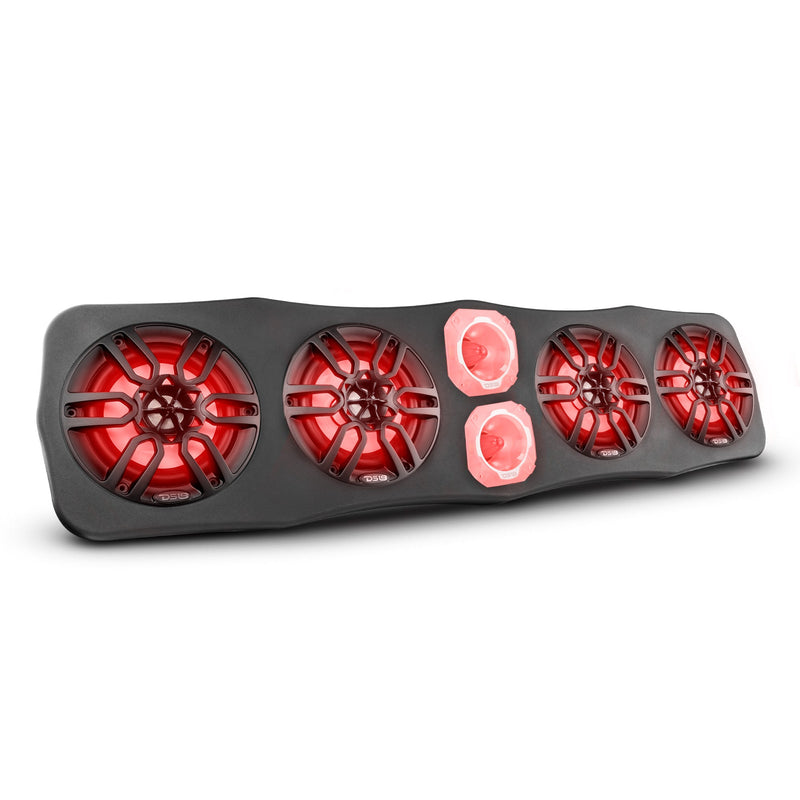Load image into Gallery viewer, 37” Universal Roll Cage Enclosure - 4x 6.5” Speakers and 2x 3.78” Tweeters