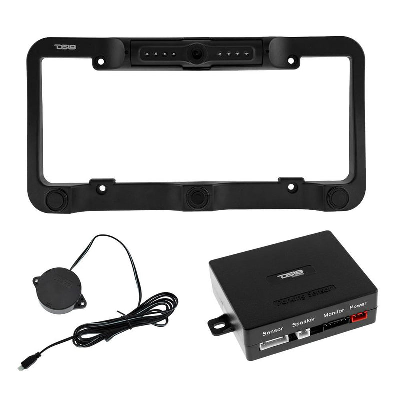 Load image into Gallery viewer, DS18 RCS2IN1LP Waterproof Reverse Camera and Backup Buzzer for License Plate
