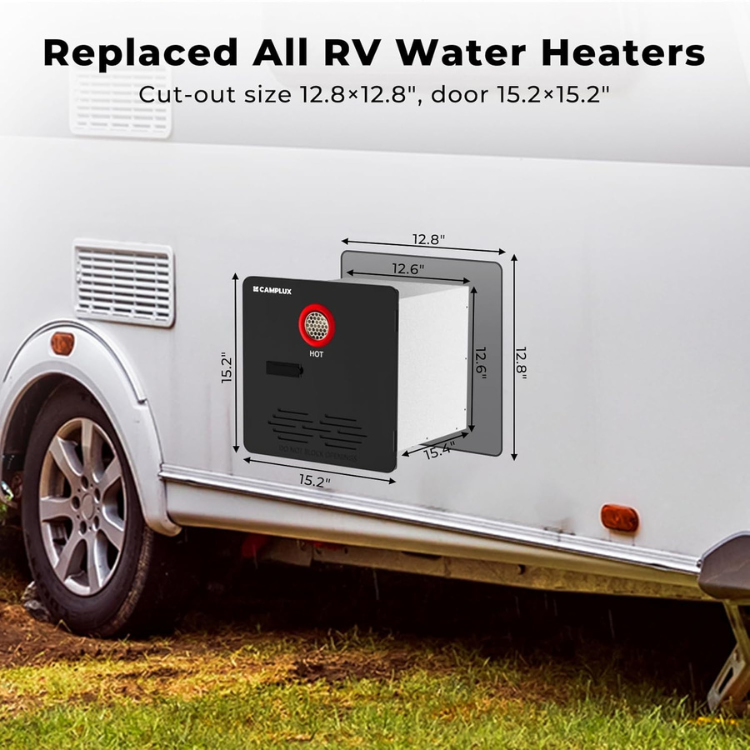Load image into Gallery viewer, Camplux Elite 65,000 BTU RV Tankless Water Heater 2.64 GPM-Black