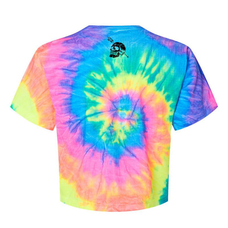 Load image into Gallery viewer, Nobody Owes You Shit Skull Women's Crop Heavyweight Tee