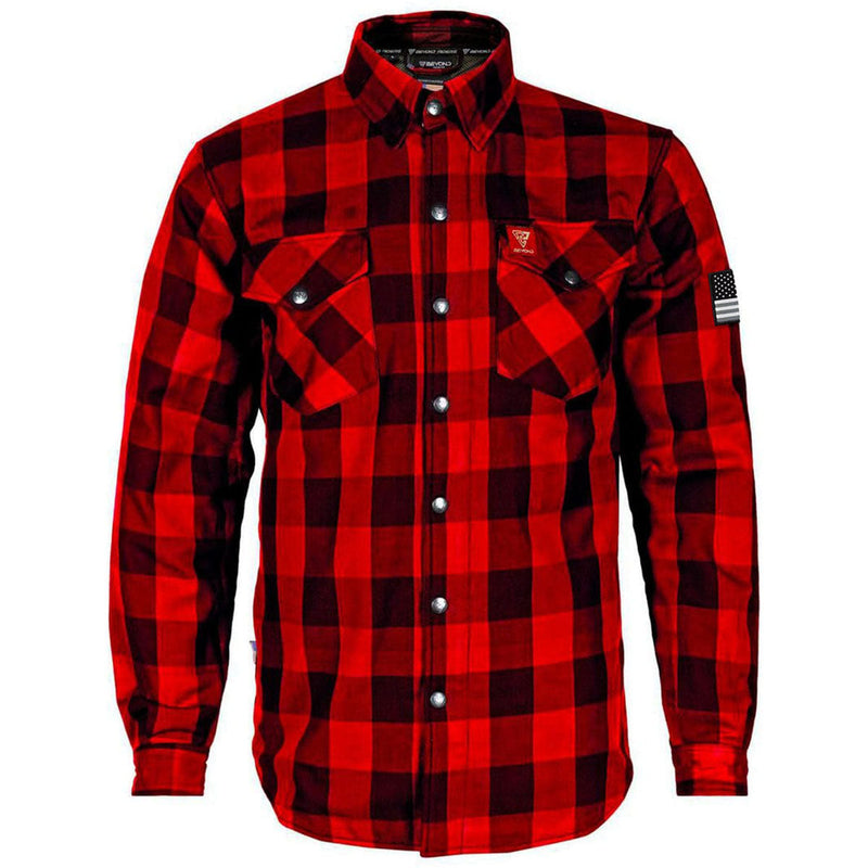 Load image into Gallery viewer, Protective Flannel Shirt - Red Checkered