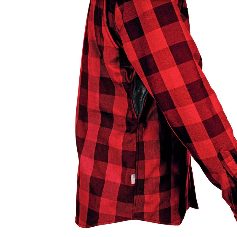 Load image into Gallery viewer, Protective Flannel Shirt - Red Checkered