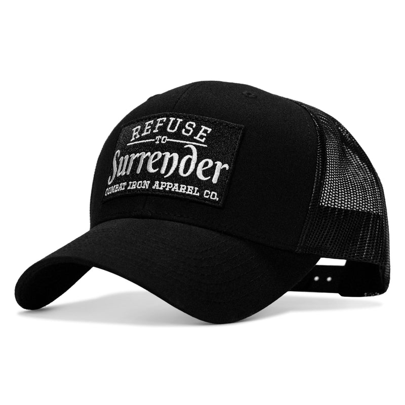 Load image into Gallery viewer, Refuse To Surrender B/W Patch Snapback Hat