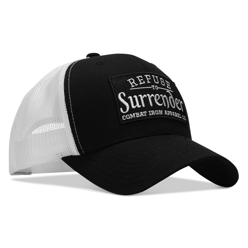 Load image into Gallery viewer, Refuse To Surrender B/W Patch Snapback Hat