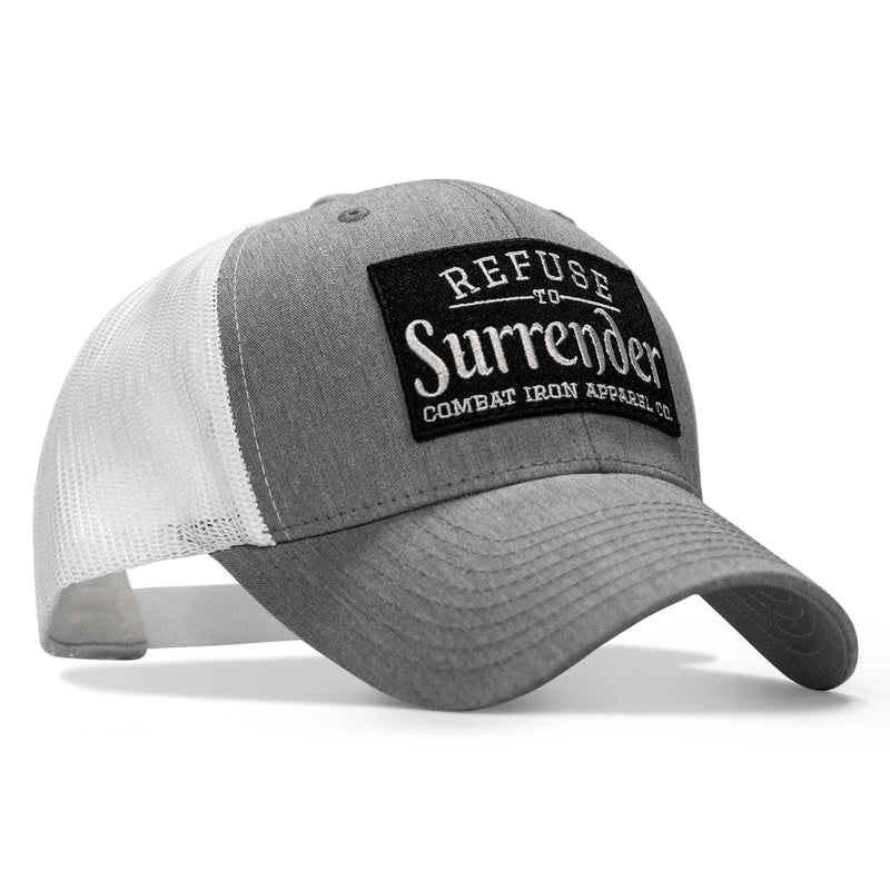 Load image into Gallery viewer, Refuse To Surrender B/W Patch Snapback Hat